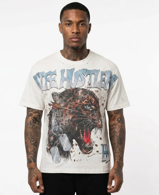 LIFE HUSTLERS  “LEOPARD” WHITE