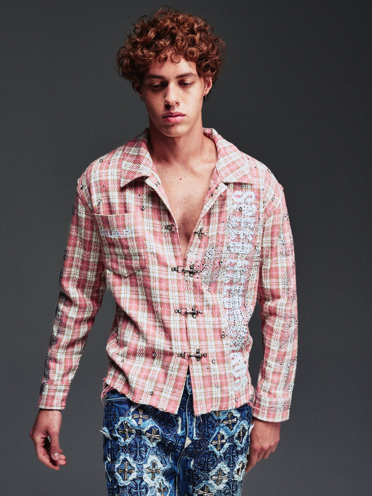 GUAPI French Rose Plaid Shirt