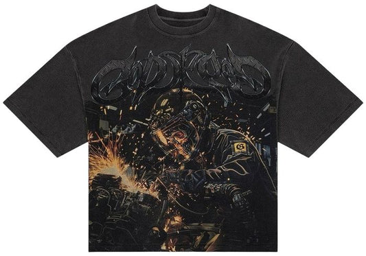 Godspeed Under Construction Thermal T-Shirt 'Grey Wash'