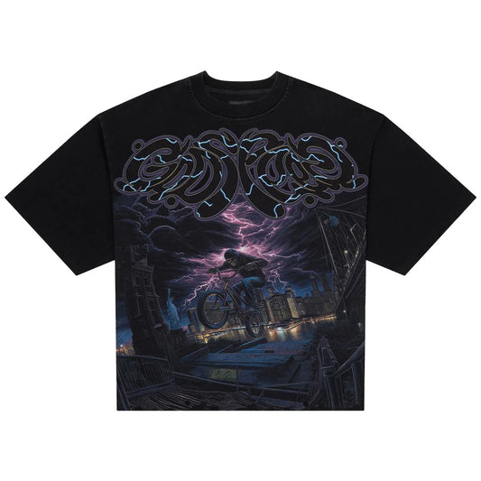 Godspeed B.M.X. TEE (BLACK WASH)