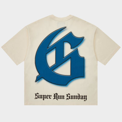 Godspeed Showroom Miami Superrun T-Shirt - Bone