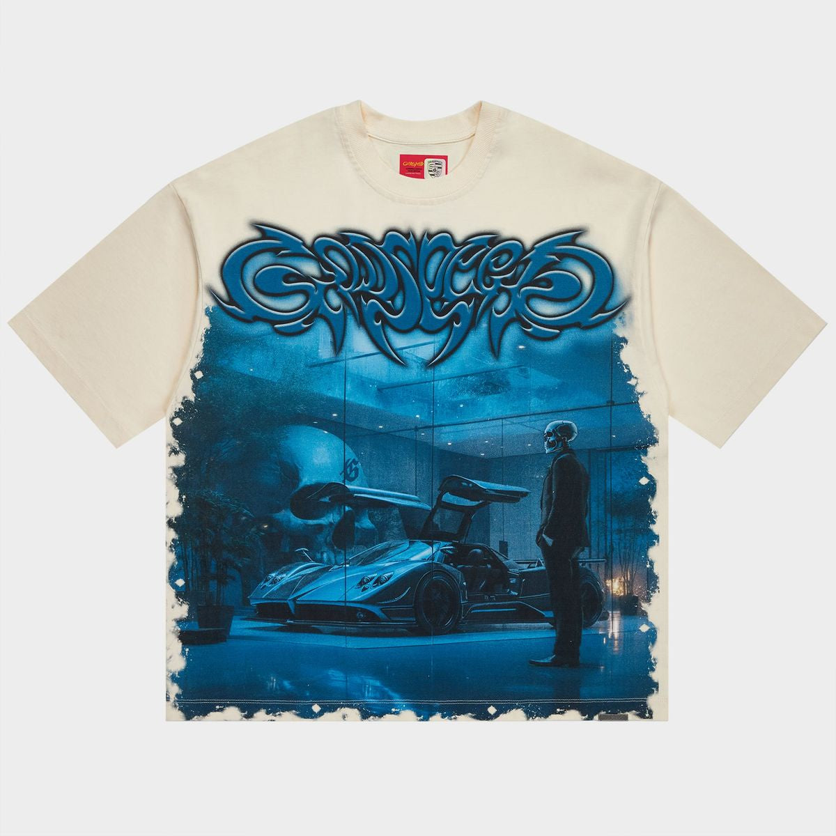Godspeed Showroom Miami Superrun T-Shirt - Bone