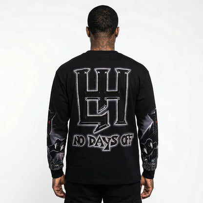 LIFE HUSTLERS BLACK PANTHER LONG SLEEVE TEE