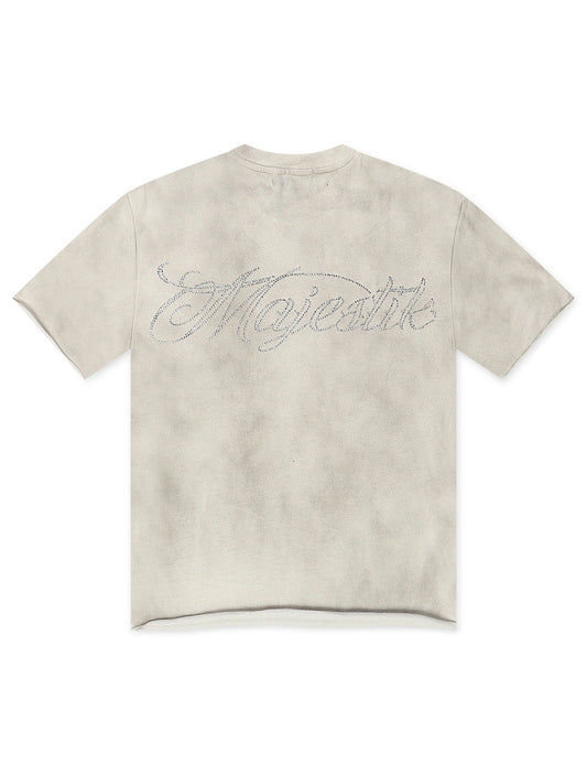 MAJESTIK BABY ANGEL FRENCH TERRY TEE - OFF WHITE