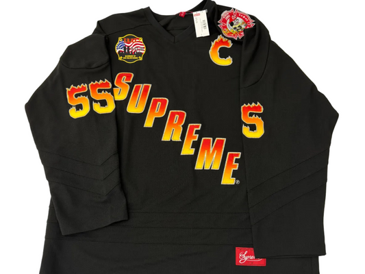 SUPREME FDNY HOCKEY JERSEY BLACK