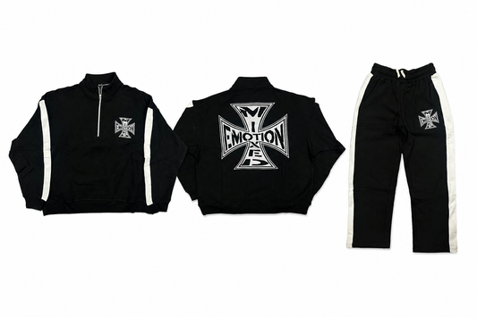 MIXED EMOTION BLACK QUATER SET