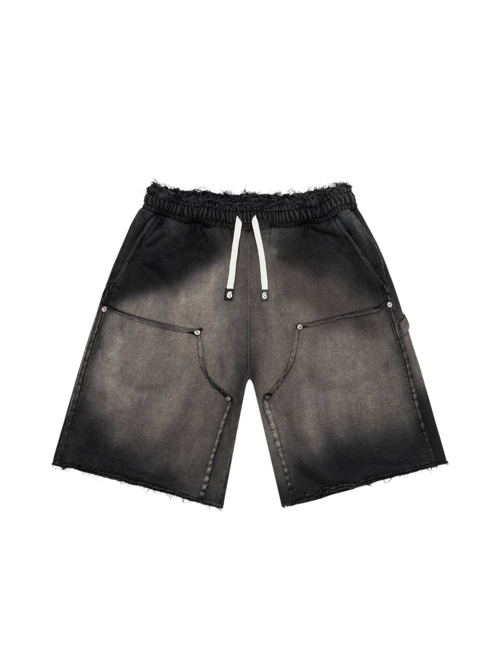 GODSPEED CARPENTER DISTRESSED SHORTS (BLACK SUN FADE)