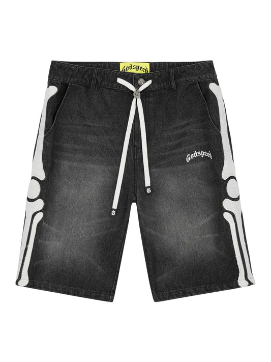 GODSPEED FÉMUR DENIM SHORTS (BLACK)