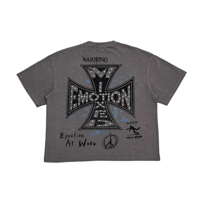 MIXED EMOTION GREY FRIENDS TEE