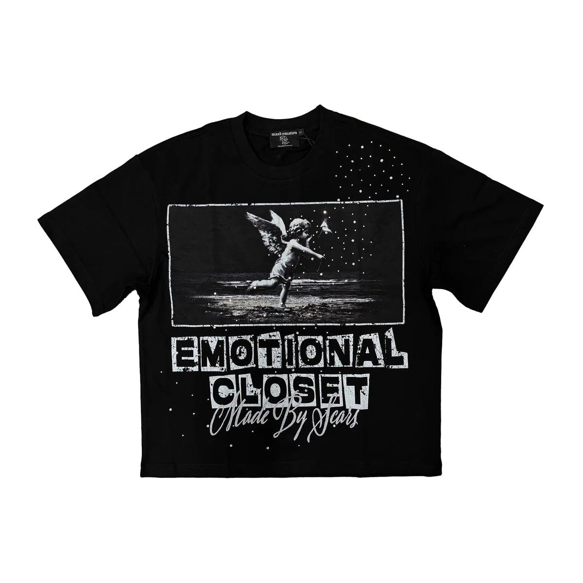 Mixed Emotion Black”Scar” tee