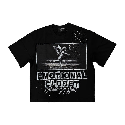 Mixed Emotion Black”Scar” tee