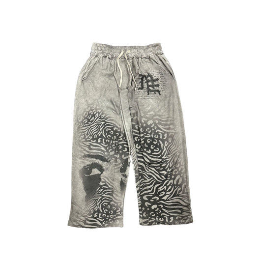 MIXED EMOTION GREY ‘STRIPED’ SWEATPANTS