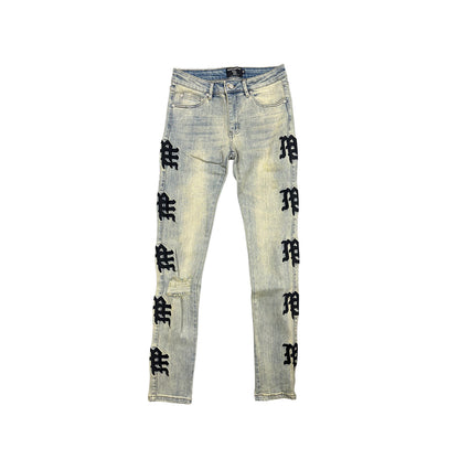 MIXED EMOTION DESERT MONOGRAM DENIM
