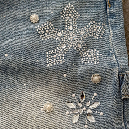 DUAA REWARD ICE STONE DENIM SHORT