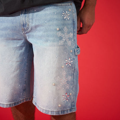 DUAA REWARD ICE STONE DENIM SHORT