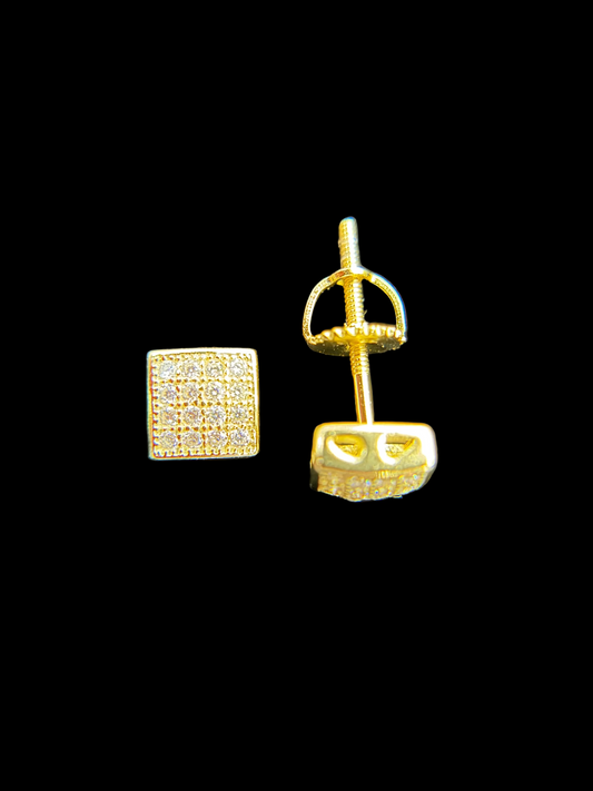 #40 MOISSANITE EARRINGS ( DIAMOND PASS THE TESTER) PANTALLA /ARETE