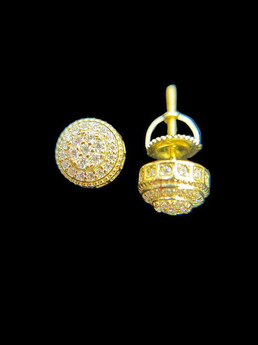#41 MOISSANITE EARRINGS ( DIAMOND PASS THE TESTER) PANTALLA /ARETE
