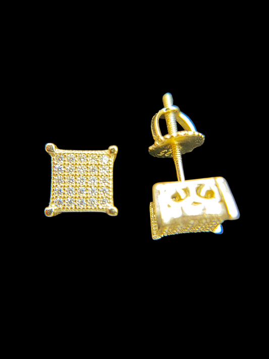 #42 MOISSANITE EARRINGS ( DIAMOND PASS THE TESTER) PANTALLA /ARETE