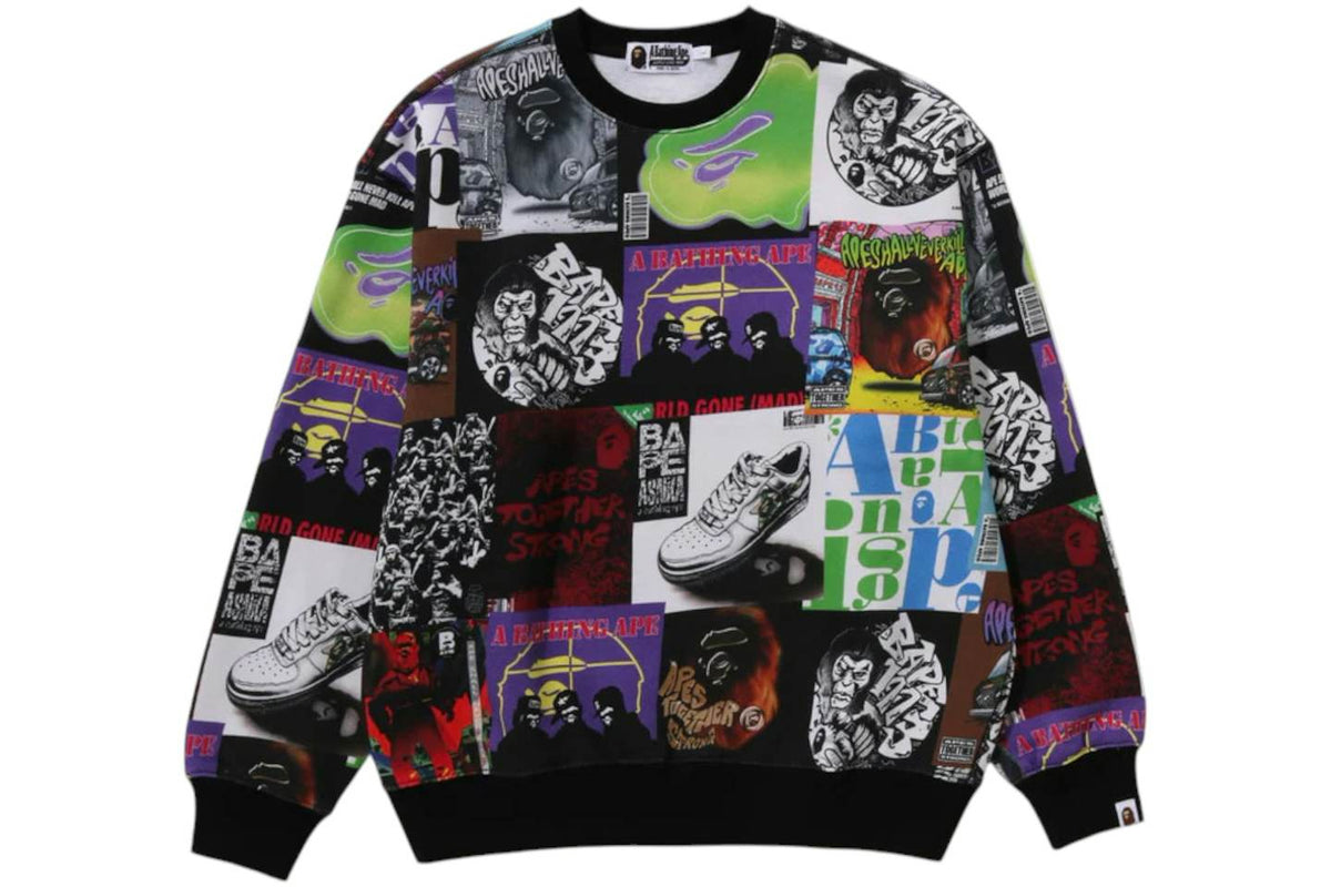 BAPE Album Monogram Crewneck