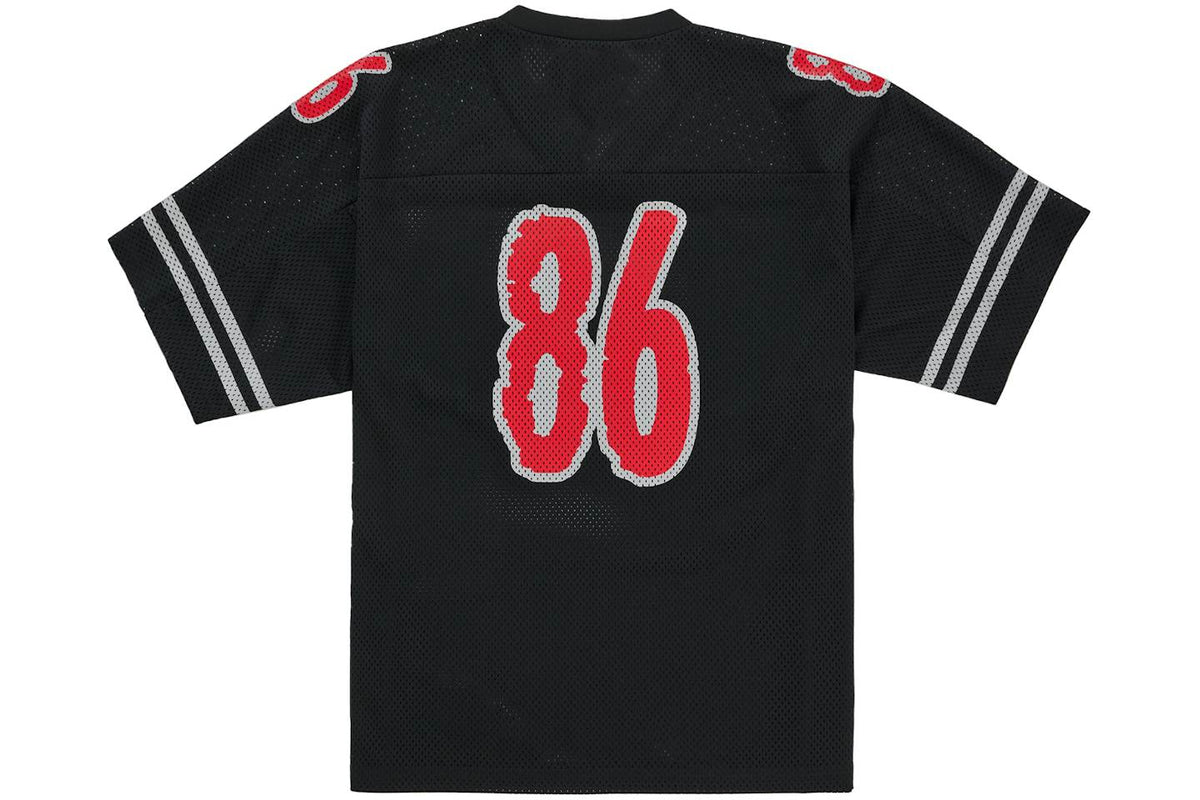 Supreme Reflective Football Jersey BLACK