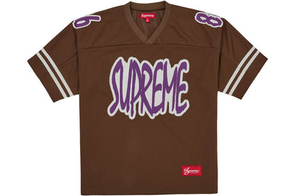 Supreme Reflective Football Jersey BROWN