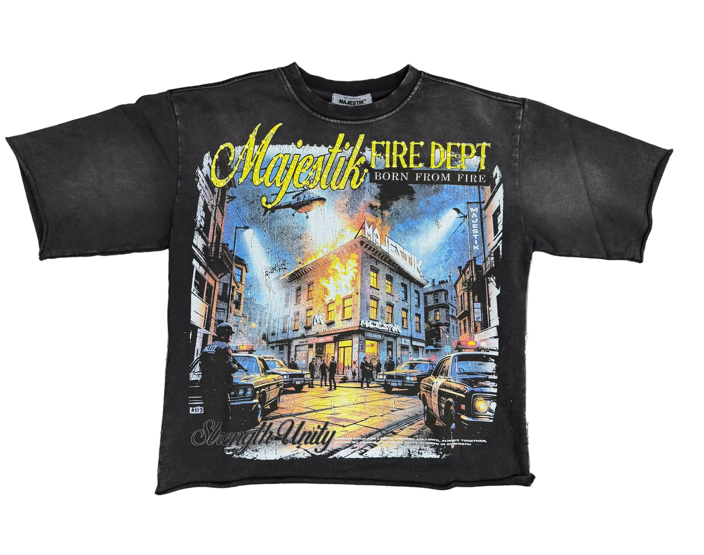 Majestik “Fire Dept” Graphic T-shirt