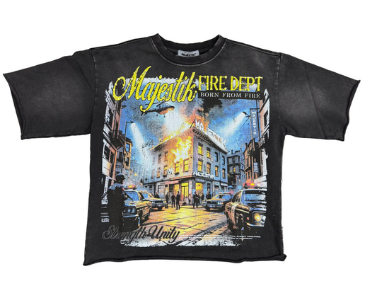 8 Majestik “Fire Dept” Graphic T-shirt