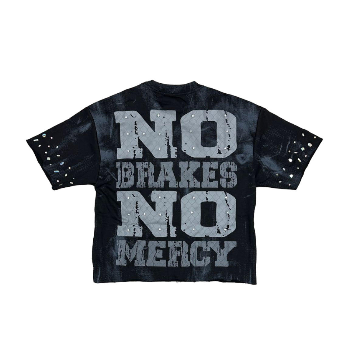 BKYS Crew F-Terry Cropped T-shirt NO BRAKES NO MERCY