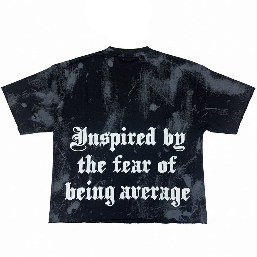 BURNT CROPPED TEE (BLACK)