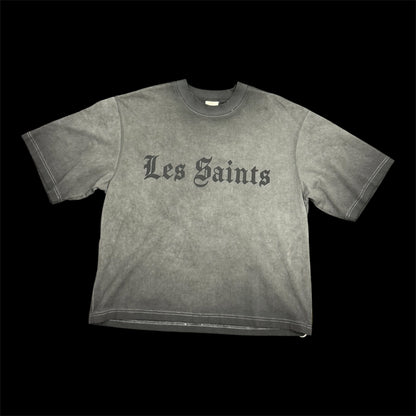 REBEL LES SAINTS TEE GREY
