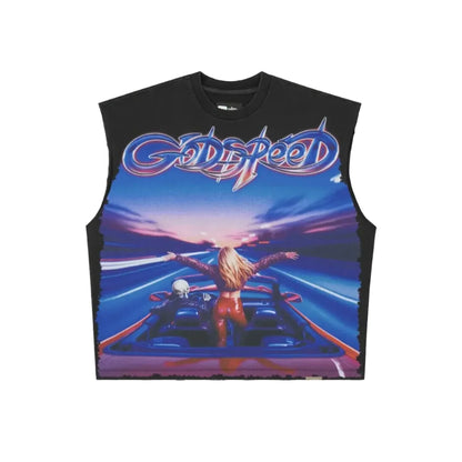 Godspeed Fun Black Wash Sleeveless