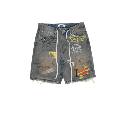 DUAA - SUNSET BLUE SHORT SHORTS - BLUE