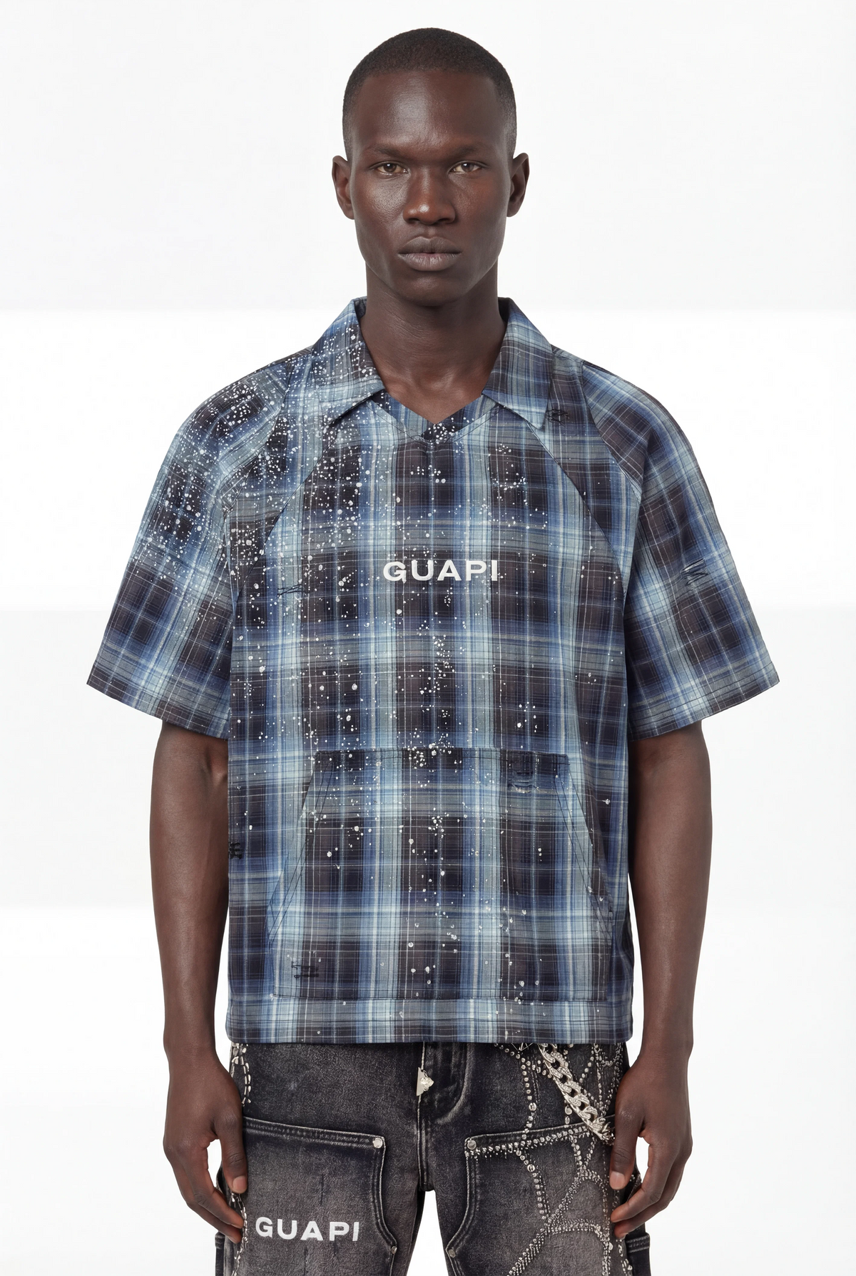 GUAPI light Phantom Plaid Shirt
