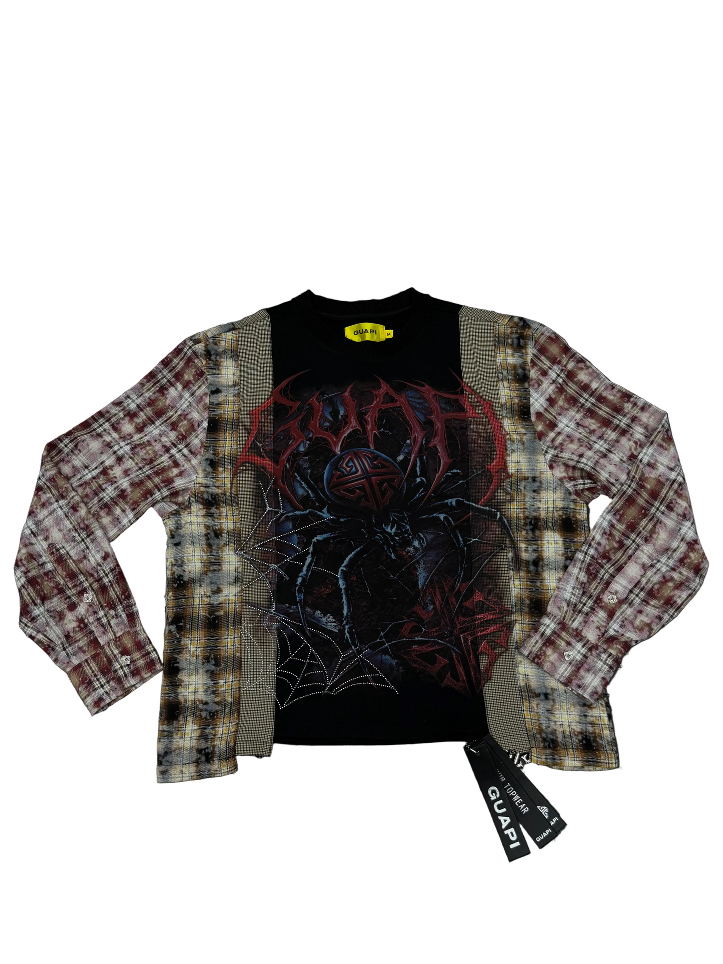 GUAPI Spider Rhinestone Graphic Longsleeve
