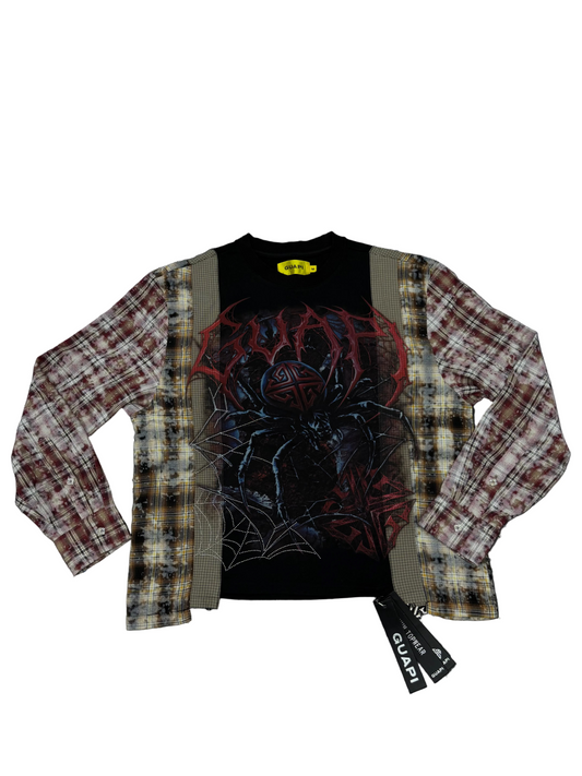 GUAPI Spider Rhinestone Graphic Longsleeve