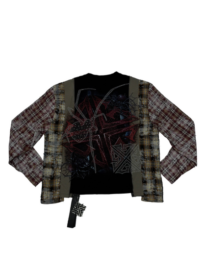 GUAPI Spider Rhinestone Graphic Longsleeve