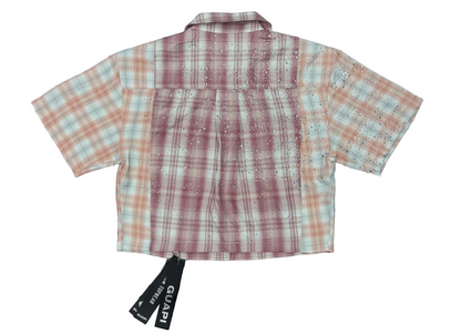 GUAPI women Eclipse Plaid Shirt