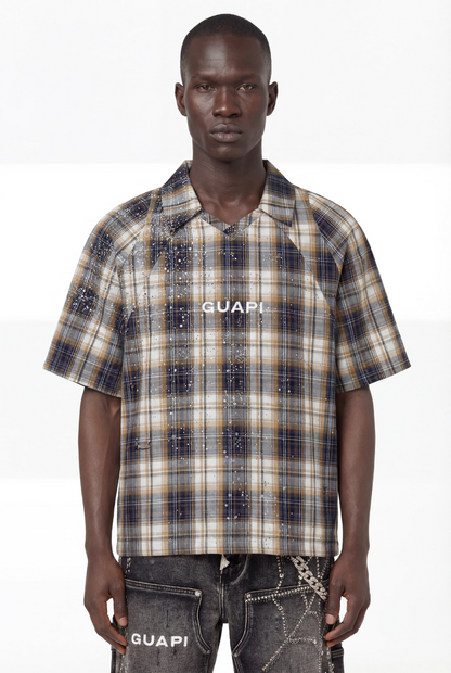 GUAPI Sand Plaid Shirt