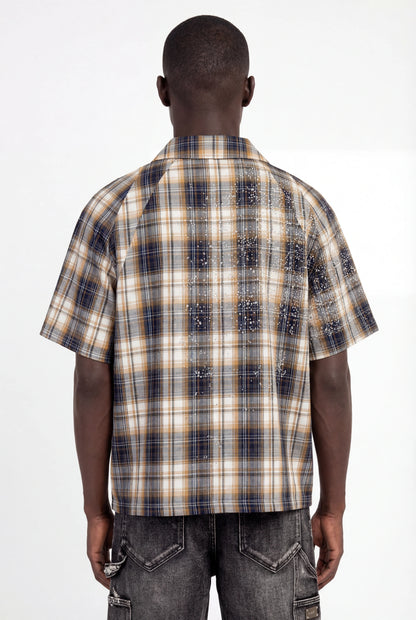 GUAPI Sand Plaid Shirt