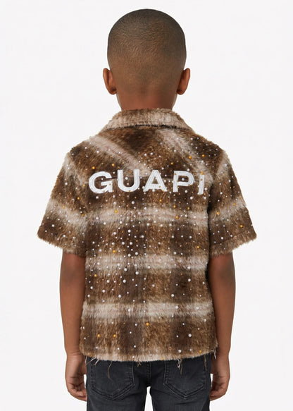 GUAPI Kids Brown Rivet Fury Shirt