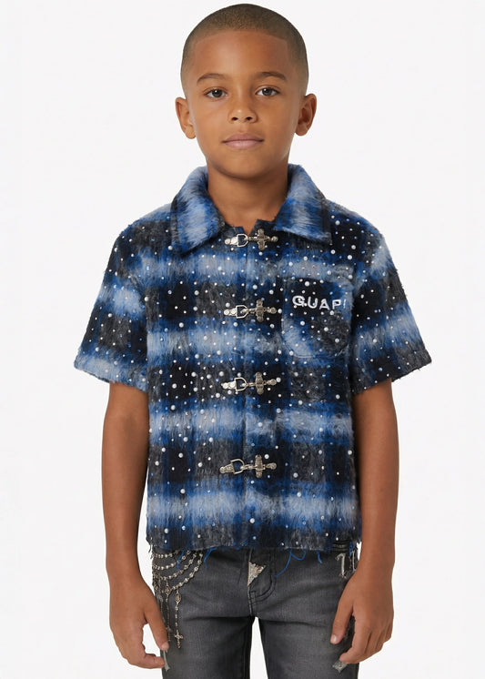 GUAPI Kids Blue Rivet Fury Shir