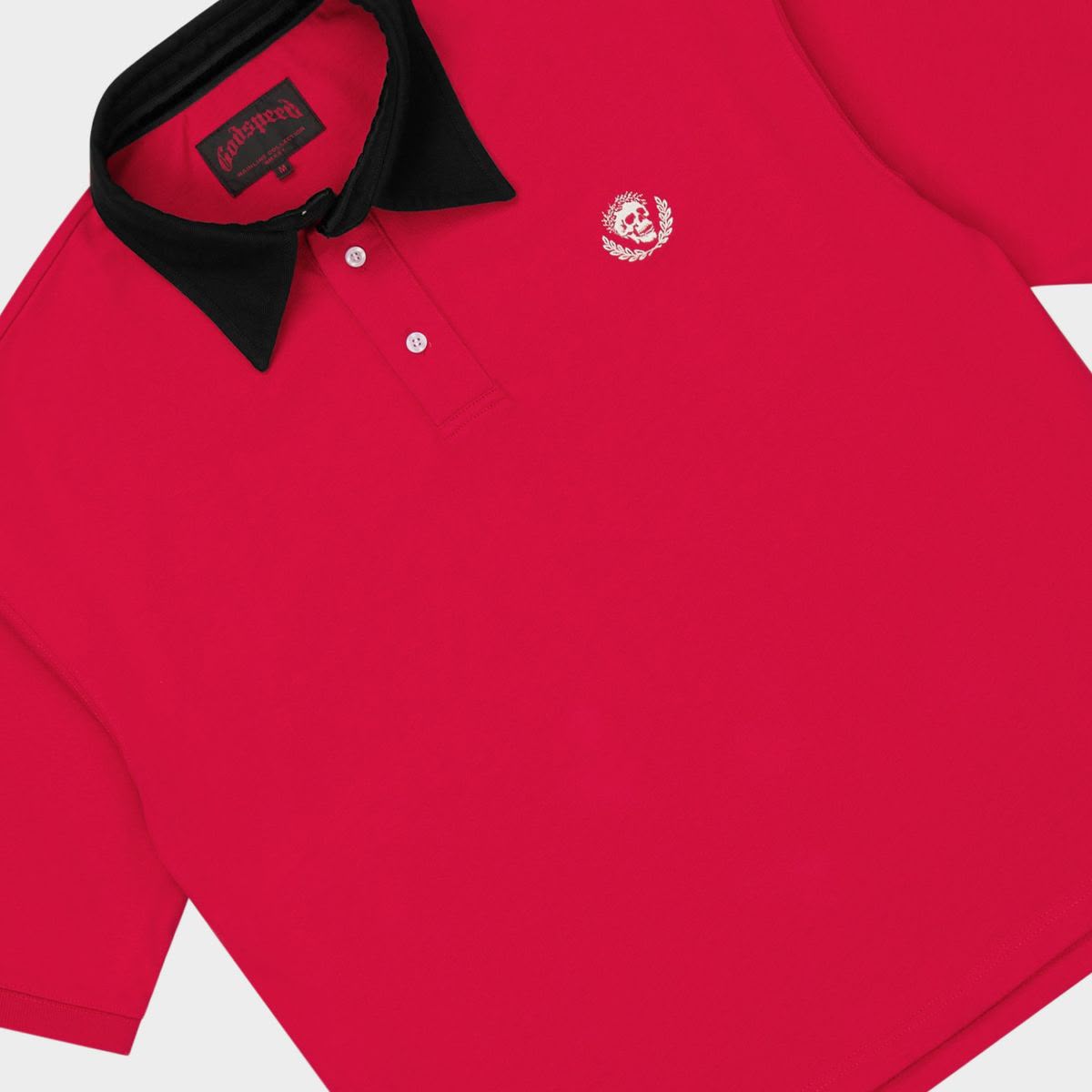 GODSPEED Victor Minimal Crest Polo (Red)