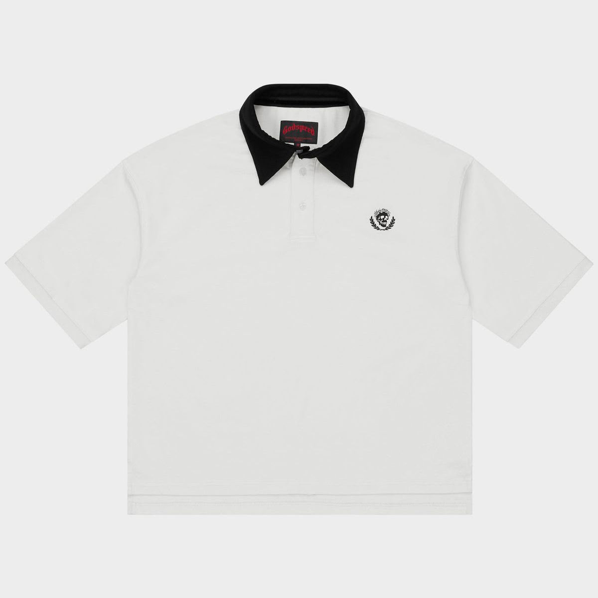 GODSPEED Victor Minimal Crest Polo (White)