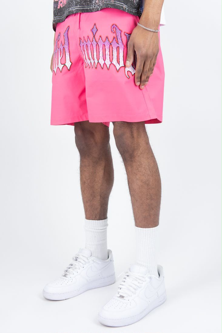 Rebel minds TOWN RHINESTONE SHORTS