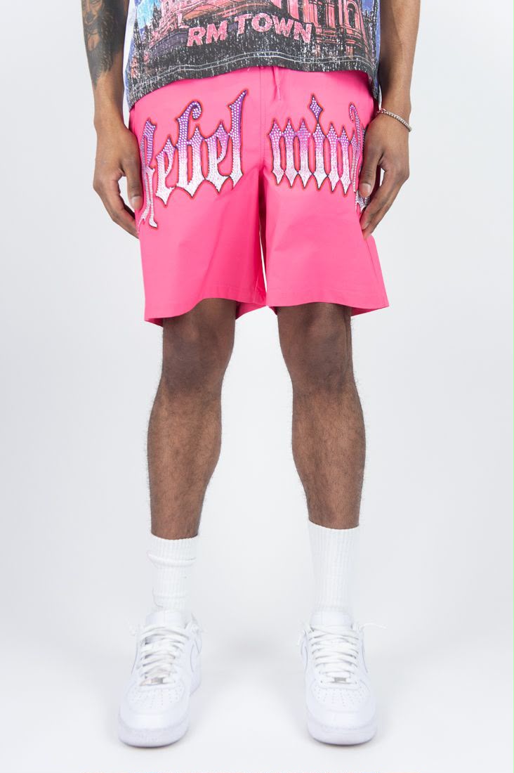 Rebel minds TOWN RHINESTONE SHORTS
