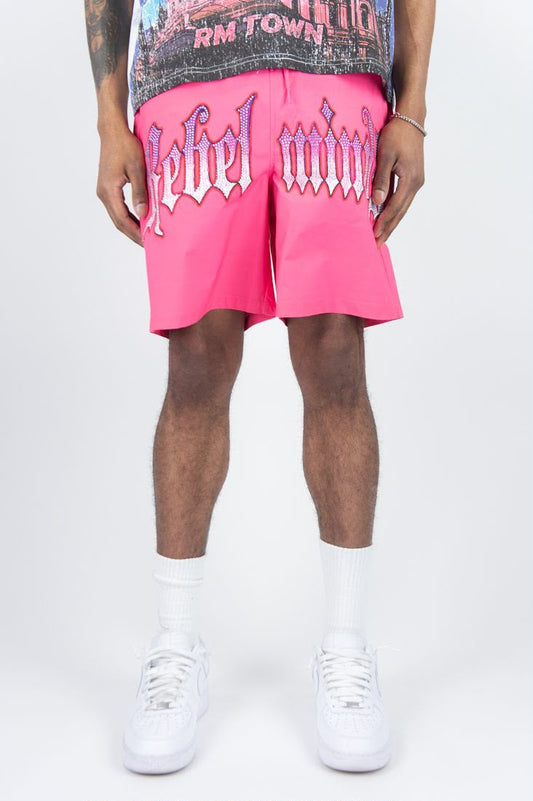 Rebel minds TOWN RHINESTONE SHORTS