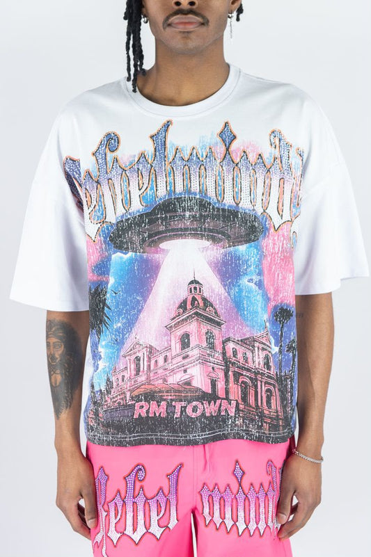 Rebel Minds TOWN RHINESTONE TEE