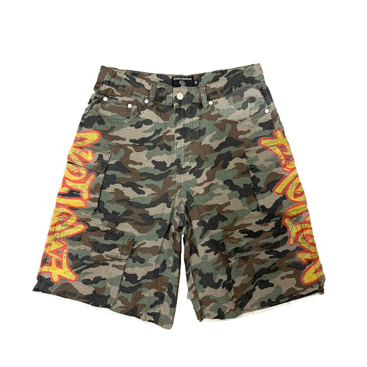 MIXED EMOTION BATTLE CAMO SHORTS