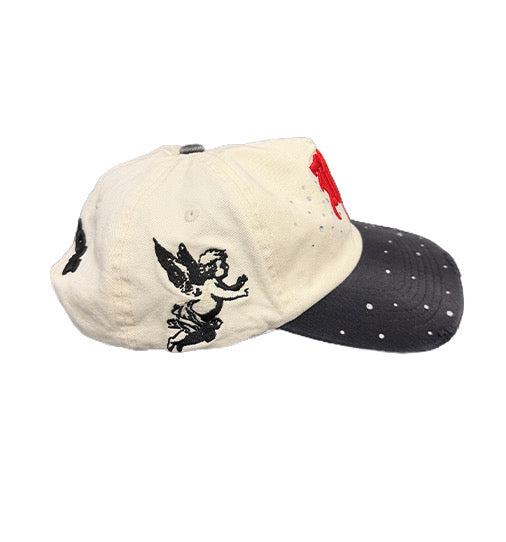 MIXED EMOTION TAN ME HAT  BLACK