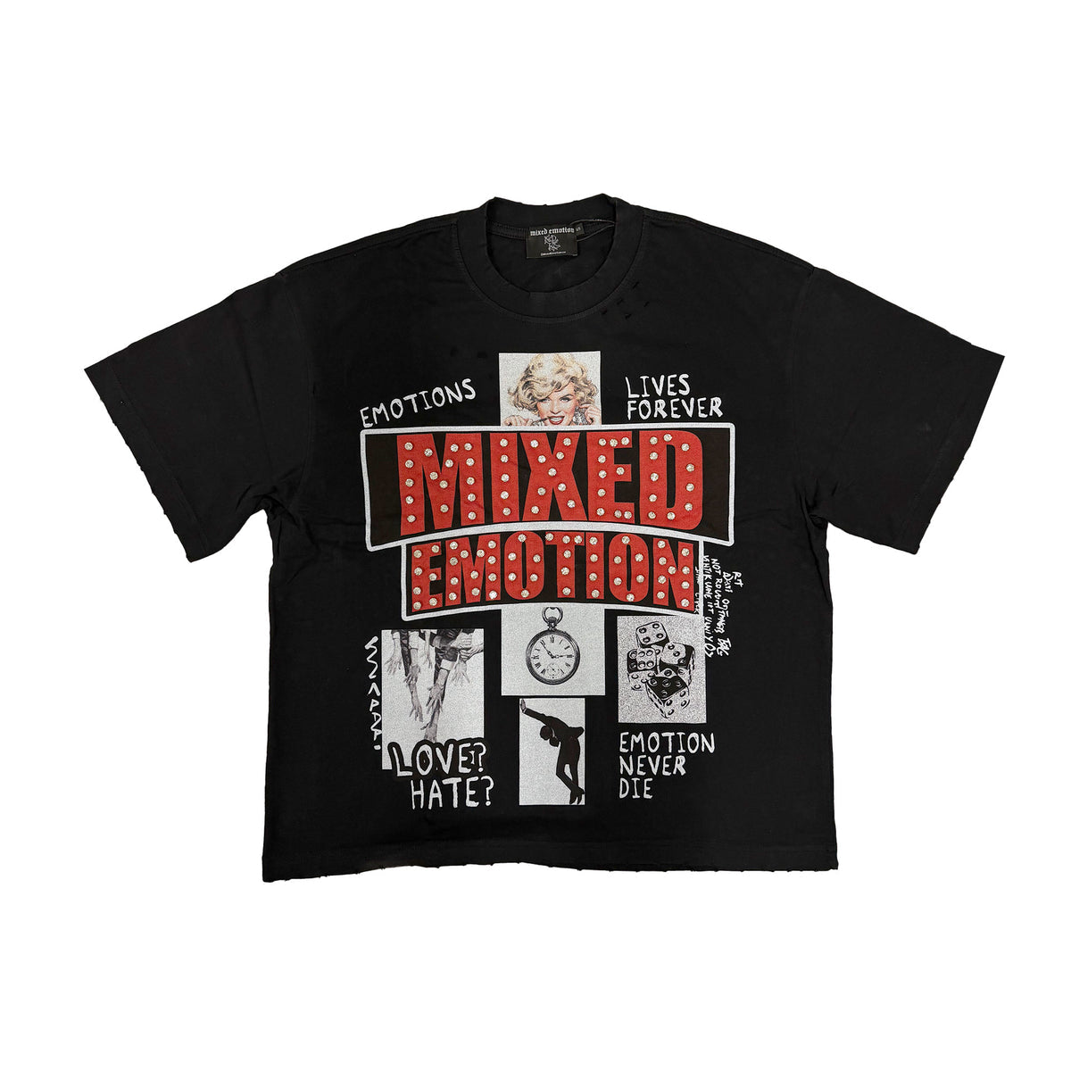MIXED EMOTION Black ‘Lost Identity’ Tee